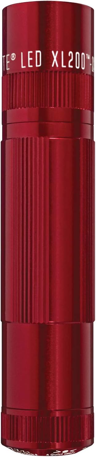Maglite XL200 LED 3-Cell AAA Flashlight, Red