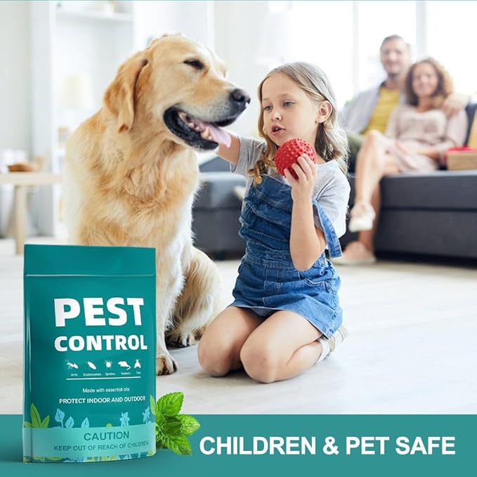 Pest Control Pouches, Rodent Repellent, Indoor Mice Repellent, Repel Mice,Mouse,Rats,Ant,Roach,Spider,Moths& Other Pest,Mouse Repellent Pouches,Safe for Kids & Pets,Pest Repellent-12 Pouches