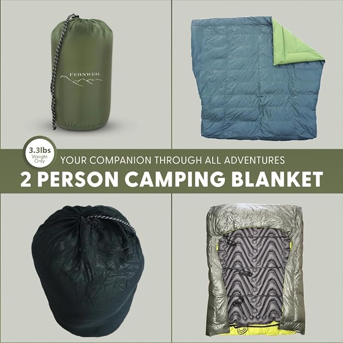 Ultralight Sleeping Bag Top Quilt 850 Down Ultralight Backpacking Camping Blanket
