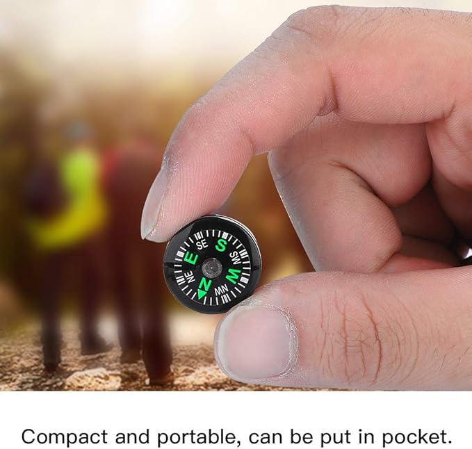 Mini Pocket 20mm 12pcs Mini Pocket Survival Button for Hiking Camping Outdoor Activities Accessory