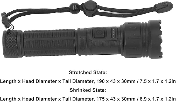 Rechargeable Flashlights High Lumens,Super Bright Tactical Flashlight, Portable Small Zoom Led Flashlight 1500m Range Super Bright Flashlight Aluminum with 3 Lighting Modes