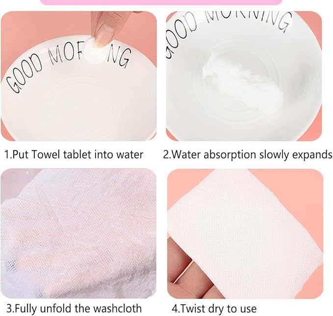 100 Pieces Compressed Towels,Portable Travel Coin Tissue Towel, Face Compressed Towel,Camping Towel,Expandable Compressed Towel for Travel,Camping,Hiking,Sport,Beauty Salon,Home Hand Wipes