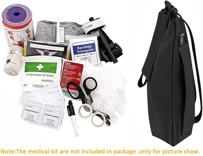 KRYDEX Tactical Blow Out Kit Bag Medical Pouch First Aid Bag IFAK Pouch with MOLLE and Belt Loop