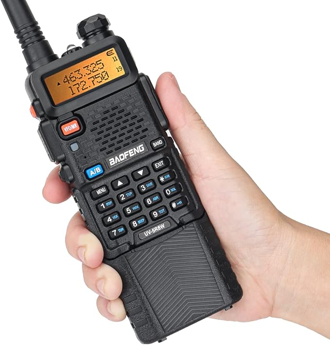 BaoFeng UV-5R 8W Radio Ham Radios Long Range Rechargeable Handheld Two-Way Radio Walkie Talkies for Adults with Earpiece,3800mAh Battery and USB Charging Cable for Survival Gear Hunting