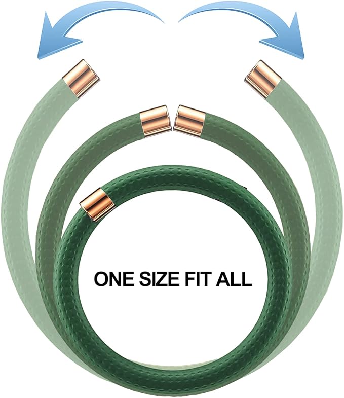 Mosquito Repellent Bracelets 1 Pack, Silicone Mosquito Repellent Bands with 10 Pack Replacement Cores, DEET Free Mosquito Wristbands Safe for Adults and Kids Indoor Outdoor Camping Protection (Green)