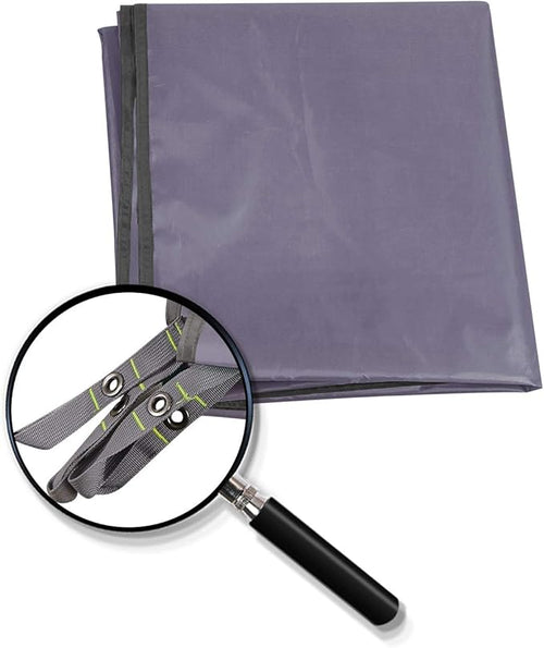 REDCAMP Large Waterproof Camping Tarp Lightweight, Multifunctional Insulated Tent Footprint for Camping Hiking Backpacking, Grey 118"x116"