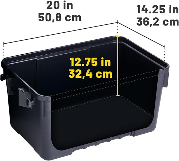 Plano Sportsman Trunk, Black, Small, Lockable Storage Box, Airline Approved Sportsman Trunk, Hunting Gear and Ammunition Bin, Heavy-Duty Containers for Camping, 56-Quart
