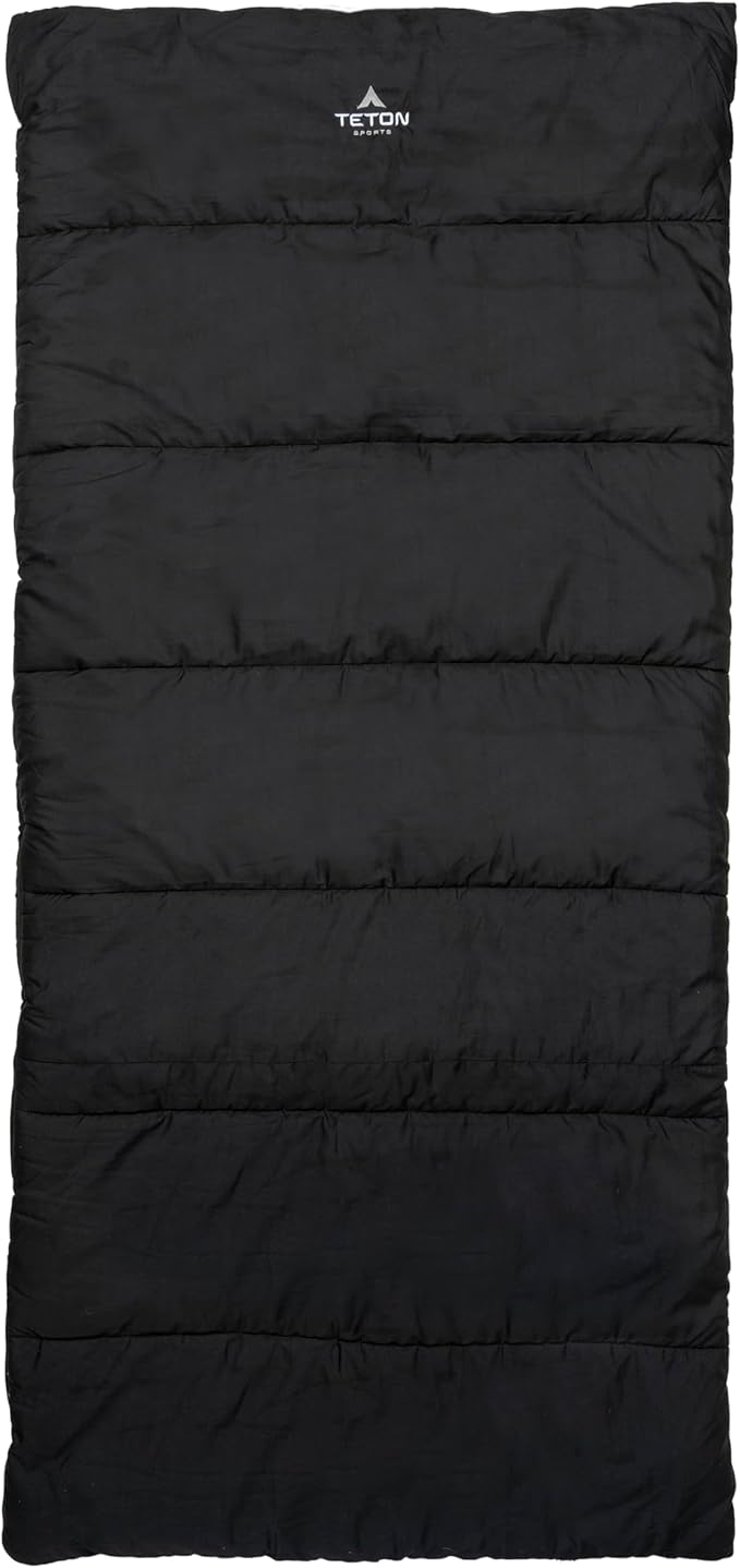 Teton Evergreen Sleeping Bag – Spacious Fit and Cozy Warmth for Adults – Options for Camping in Any Weather