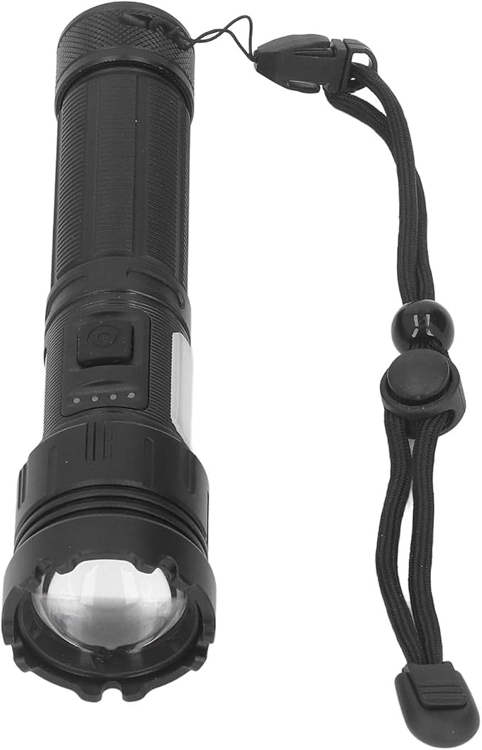 Rechargeable Flashlights High Lumens,Super Bright Tactical Flashlight, Portable Small Zoom Led Flashlight 1500m Range Super Bright Flashlight Aluminum with 3 Lighting Modes
