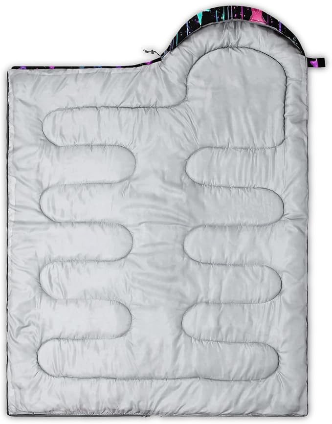 QOOMO Animals Camping Sleeping Bags,3 Season Warm & Cool Weather,Lightweight,Waterproof Sleeping Bags for Adults & Kids,Traveling,and Outdoors,Camping Gear Equipment