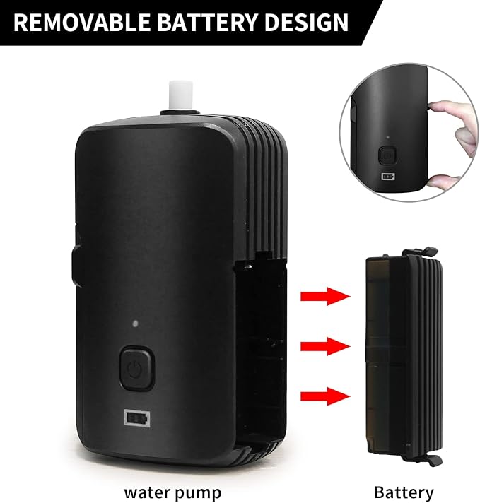 Portable Camping Shower Set, Built-in 4400mAh,USB Rechargeable Waterproof Battery Shower Pump+Collapsible Bucket for Family Camp Hiking Backpacking Travel Beach Pet Flowering, Outdoor Water System