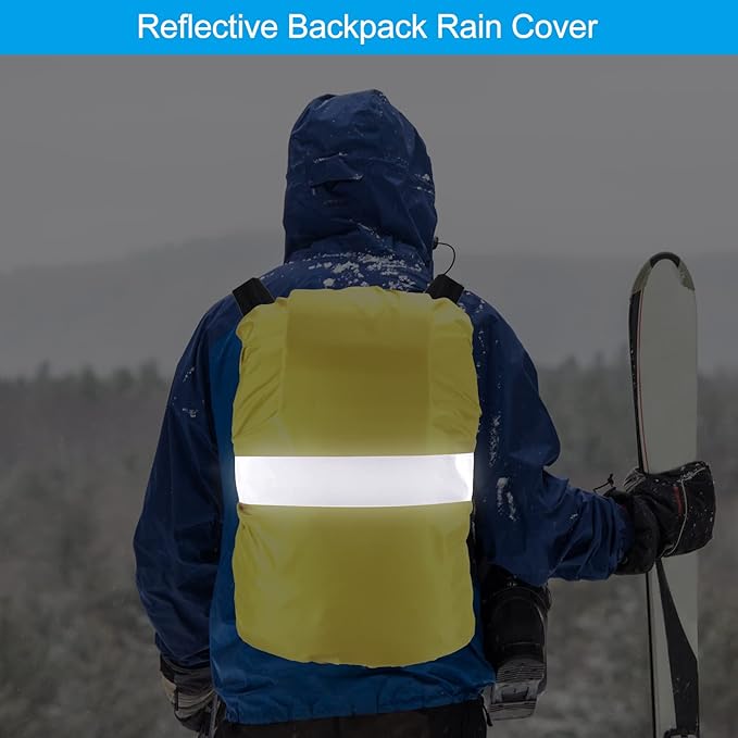 PATIKIL Waterproof Backpack Rain Cover, Non-Slip Backpack Cover with Reflective Strap Stay Dry for Hiking, Camping, Hunting