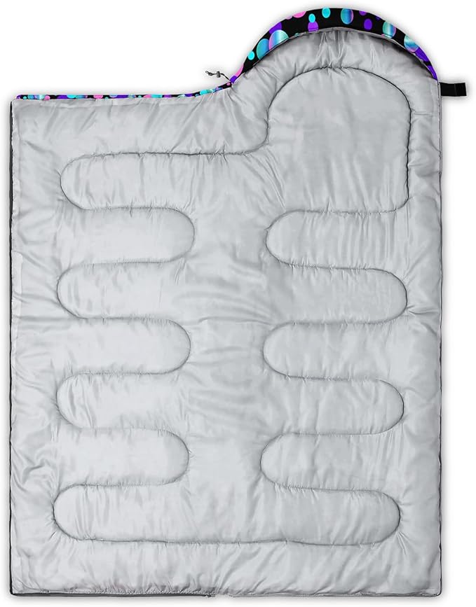 QOOMO Camping Sleeping Bags,3 Season Warm & Cool Weather,Lightweight,Waterproof Sleeping Bags for Adults & Kids,Traveling,and Outdoors,Camping Gear Equipment