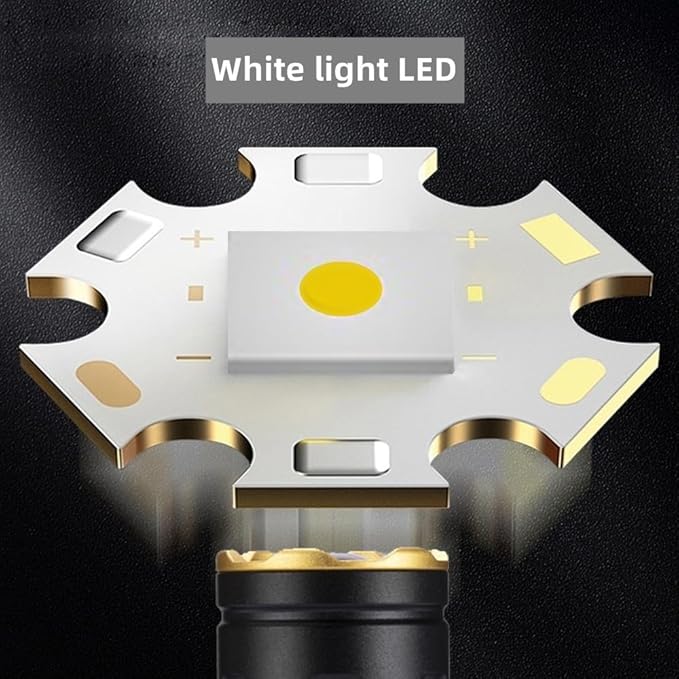 ALONEFIRE X77 LED Mini Flashlight High Lumens USB C Rechargeable Zoom Small Flashlight Bright Lightweight Pocket Size Long Range with 5 Light Modes Magnetic with Clip, Rechargeable Battery for EDC