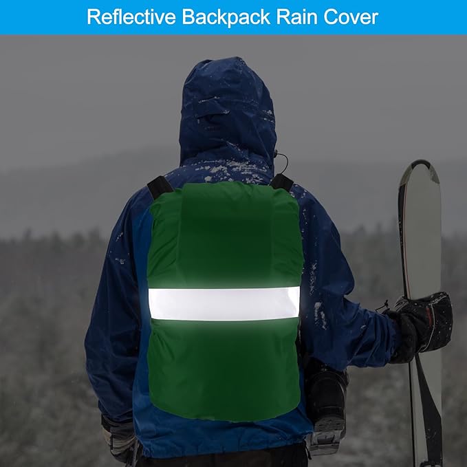 PATIKIL Waterproof Backpack Rain Cover, Non-Slip Backpack Cover with Reflective Strap Stay Dry for Hiking, Camping, Hunting