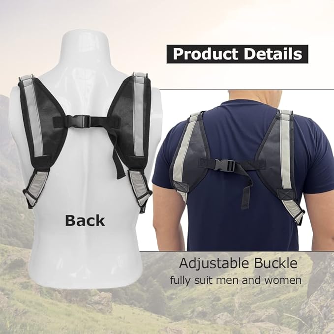 Hunting Radio Chest Harness Chest Pocket- Universal Talkie Talkie Holder Vest for Outdoor Hiking Camping Rescuing Mountaineer