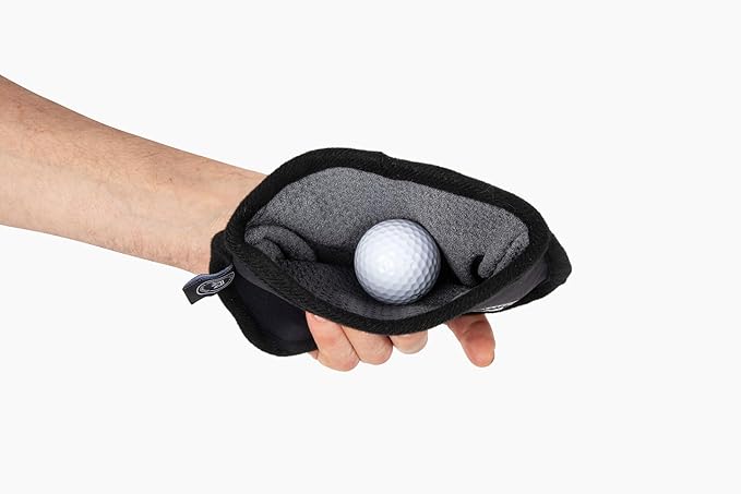 Golf Club Cleaner for Golf Bag - Golf Ball Cleaner Pouch - Waterproof Inside and Dry Outside - Golf Club Brush and Groove Cleaner in One - Golf Ball Washer - Golf Club Bag Accessories