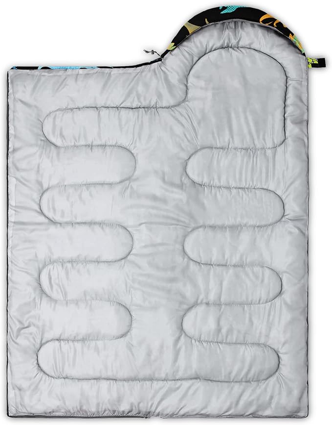 QOOMO Camping Sleeping Bags,3 Season Warm & Cool Weather,Lightweight,Waterproof Sleeping Bags for Adults & Kids,Traveling,and Outdoors,Camping Gear Equipment