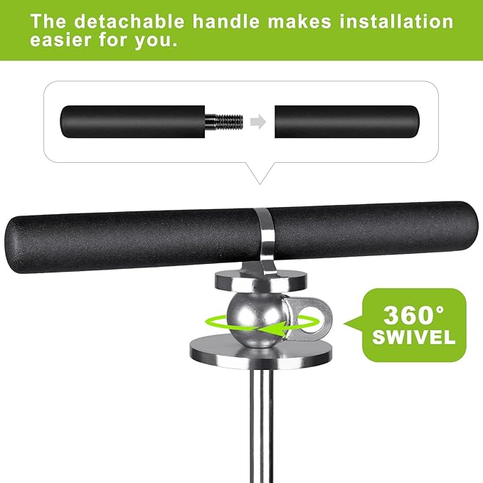 15 Inch Dog Tie Out Stake, Heavy Duty Dog Spiral Stake for Medium to Large Dogs up to 220lbs, No Tangle, Dog Anchor for Yard, Camping, and Beach