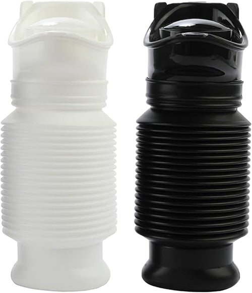 Scalable Emergency Urinal, 2 Pack 750ml Portable Toilet for Car, Portable Mini Outdoor Camping Travel Shrinkable Personal Mobile Toilet Potty Pee Bottle for Kids Adult