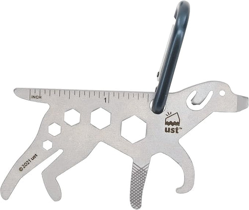 UST Tool-a-Long Multi-Tool Carabiners with Durable, Compact Stainless Steel Construction for Hiking, Kayaking, Camping, Travel and Outdoor Survival