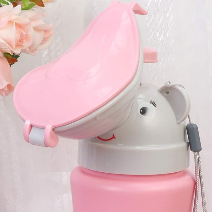 Alipis Urinal Toilet Portable Potty Bottle Cartoon Urining Tool Bedpans Pee Bottle Emergency Urinate Device for Car Travel Camping Outdoor