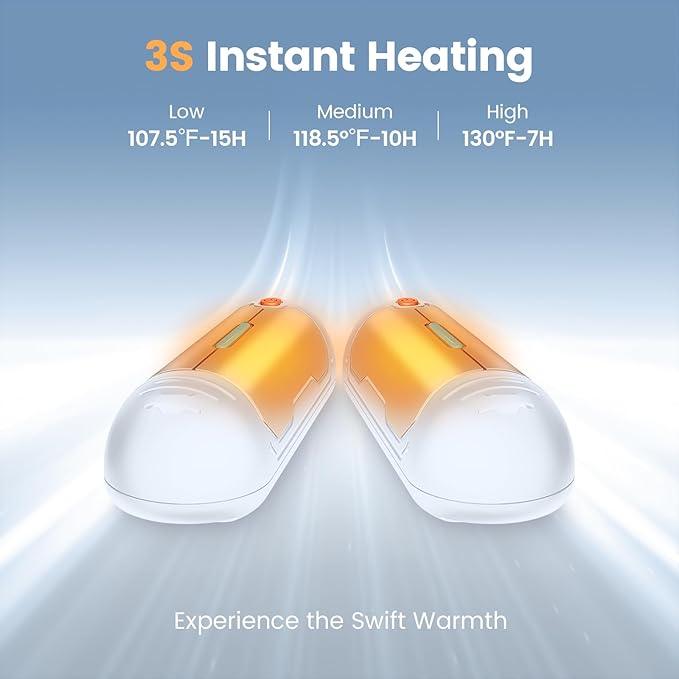 AI Hand Warmers Rechargeable 2 Pack, 15 Hrs Lasting Electric Pocket Hand Warmer, Quick Recharge 2 in 1 USB Hot Hand Warmers Reusable Portable Heater, Hunting Camping Hiking Men Womens Gifts