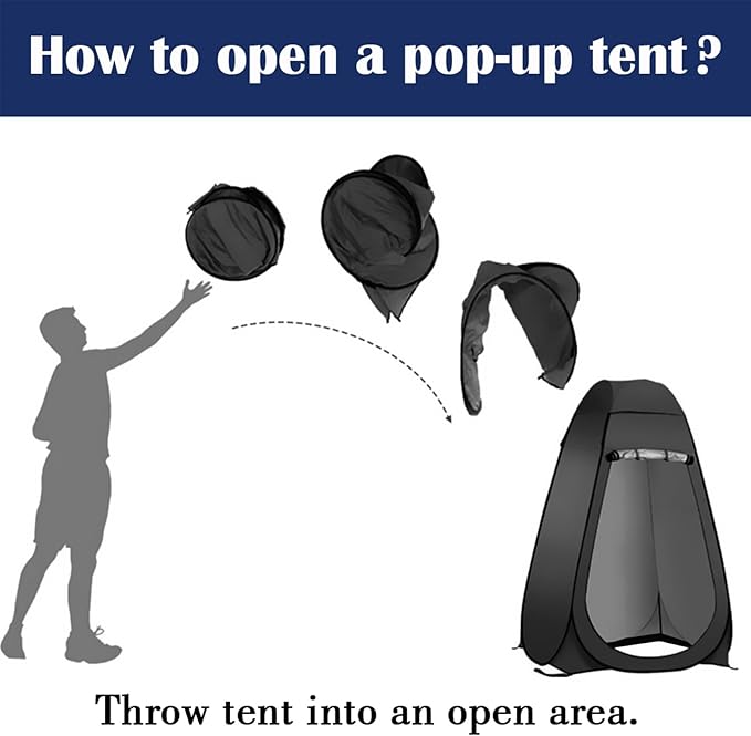 Pop Up Privacy Shower Tent Portable Outdoor Sun Shelter Camp Toilet Changing Dressing Room