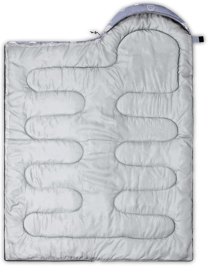 QOOMO Animals Camping Sleeping Bags,3 Season Warm & Cool Weather,Lightweight,Waterproof Sleeping Bags for Adults & Kids,Traveling,and Outdoors,Camping Gear Equipment