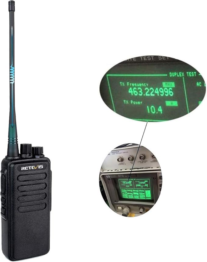 Retevis RT1 Long Range Walkie Talkies,High Power 2 Way Radio with 3000mAh Rechargeable,Emergency Alarm Walkie Talkie for Hunting(2 Pack)