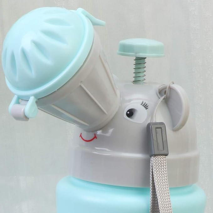 Alipis Portable Camping Toilet Urinal Toilet Portable Potty Bottle Cartoon Urining Tool Bedpans Pee Bottle Emergency Urinate Device for Car Travel Camping Outdoor Car Potty