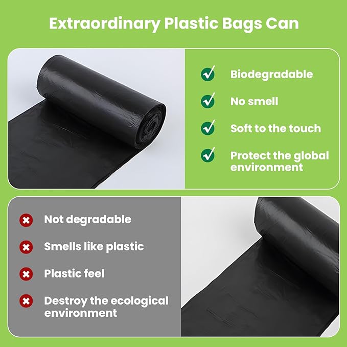 100 Portable Toilet Bags 8 Gallon, Thickened Biodegradable Camping Toilet Bags, Compostable Toilet Waste Bags for 5 Gallon Bucket Toilet, Outdoor Boating Travel Toilet Bags for Travel, Boating