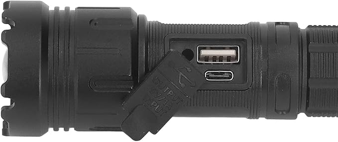 Rechargeable Flashlights High Lumens,Super Bright Tactical Flashlight, Portable Small Zoom Led Flashlight 1500m Range Super Bright Flashlight Aluminum with 3 Lighting Modes