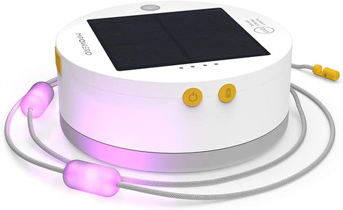 MPOWERD Luci Color Solar String Lights + Phone Charger: Color 18' Rechargeable via Solar or USB-A, 100 Lumens LEDs and 7 Colors, Lasts Up to 15 Hours, Waterproof, Camping, Pool/Patio, and Travel