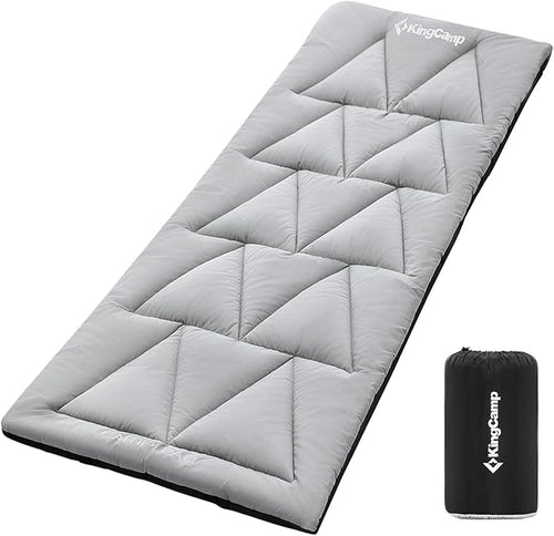 KingCamp Cot Pad Topper for Camping, Soft Warm Non-Slip Cot Mattress, Comfortable Lightweight Sleeping Mat for Outdoor & Indoor, Picnic, Hiking, Backpacking, Yoga