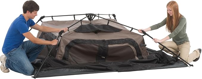 Coleman 4/6/8/10 Person Instant Camping Tent with 1-Minute Setup, Large Family Tent with Pre-Attached Poles, Air Vent, & Carry Bag, Sets Up in About 60 Seconds