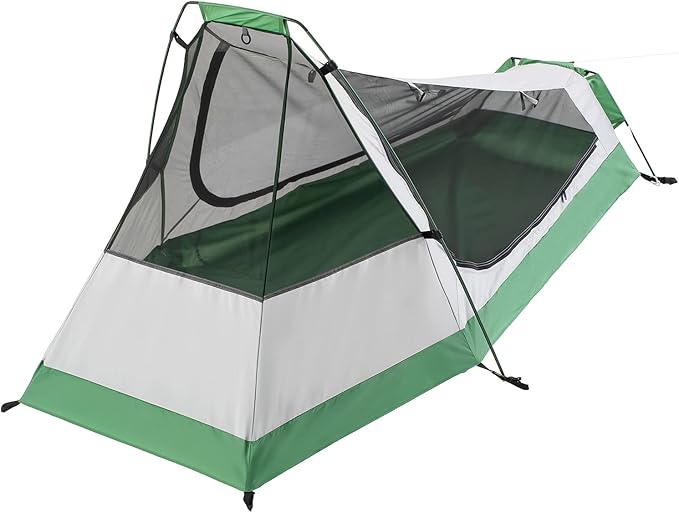 GEERTOP Lightweight 1 Person Bivy Tent for Camping 3 Season Waterproof Single Person Camp Tent for Backpacking Hiking Travel Outdoor Survival Gear