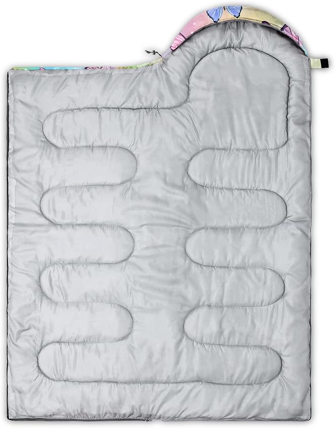 QOOMO Animals Camping Sleeping Bags,3 Season Warm & Cool Weather,Lightweight,Waterproof Sleeping Bags for Adults & Kids,Traveling,and Outdoors,Camping Gear Equipment