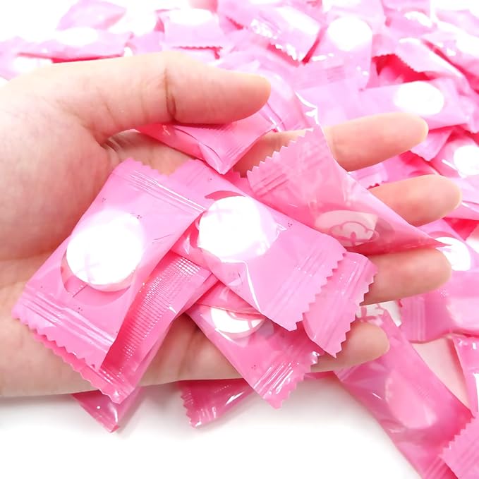 Honbay 100PCS Disposable Portable Compression Face Towel Cotton Washcloth for Travel, Home,Camping and other Outdoor Activities