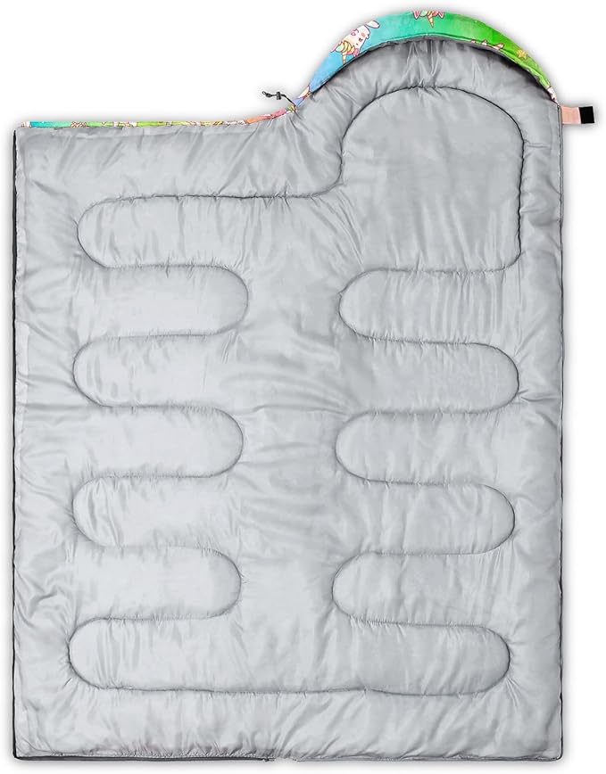 Kids Sleeping Bag for Boys Girls,Western Cowboy Print-Lightweight Warm Portable Outdoor Indoor-Waterproof Cold Weather Resistant Sleeping Bag for Camping Hiking