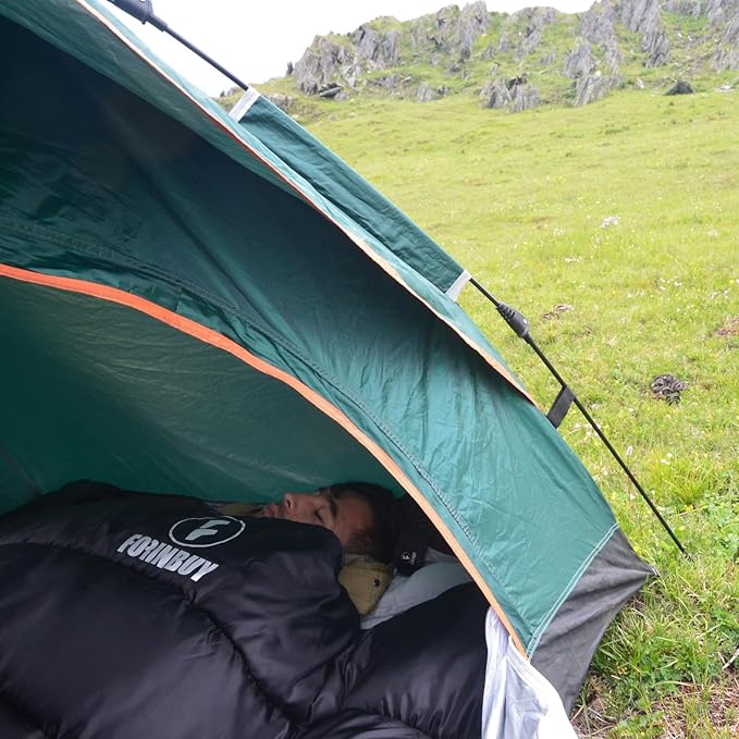 0 Degree Double Sleeping Bag for Adults, 2 Person Cold Weather Queen Size Sleeping Bag for Camping, RV Travel, or Family Outdoors