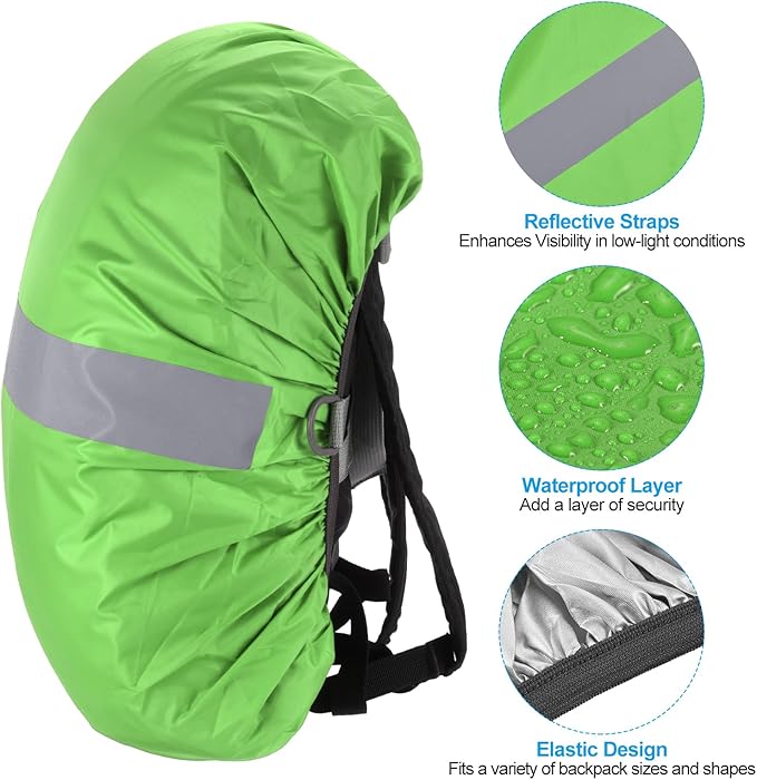PATIKIL Waterproof Backpack Rain Cover, Non-Slip Backpack Cover with Reflective Strap Stay Dry for Hiking, Camping, Hunting