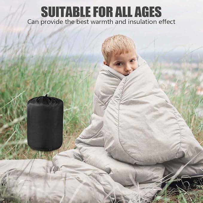 OBTANIM Sleeping Bags Portable Waterproof Camping Sleeping Bag for Adults Kids 4 Seasons Cold Weather or Warm Backpacking Hiking Mountaineering Indoor Outdoor Use