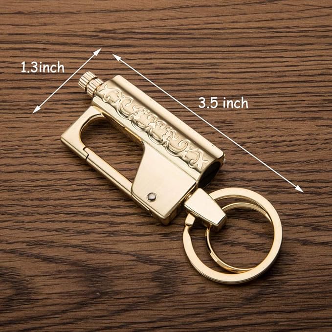 BOLLAER Outdoor Survival Fire Starter, Metal Matchstick Keychain Lighter, Emergency Hiking Survival Camping Fire Starter Flint Metal Match, Outdoor Survival Enthusiast Best Gift