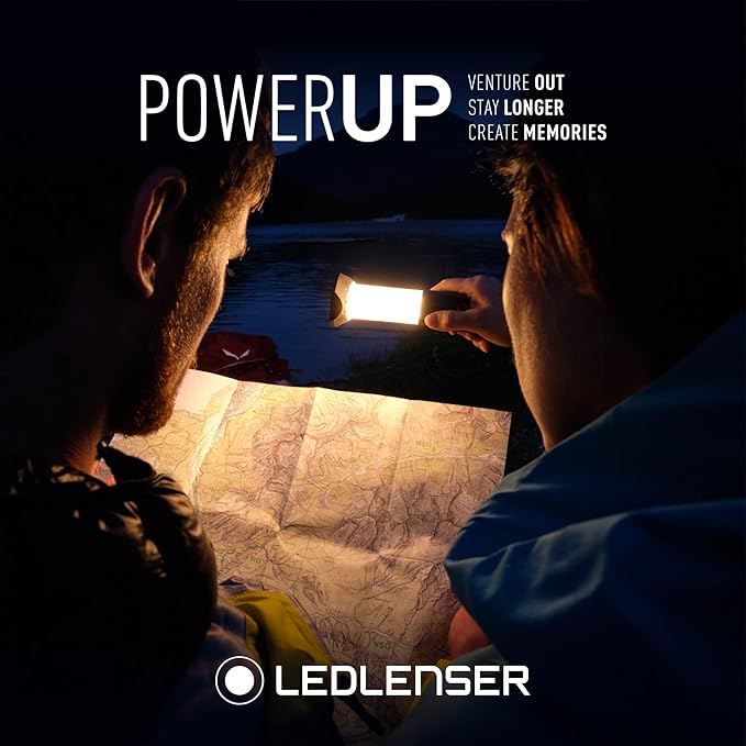Ledlenser, ML4 Outdoor Lantern, Ultra-Compact and Lightweight Area Lighting, 300 Lumens, Rechargeable Battery