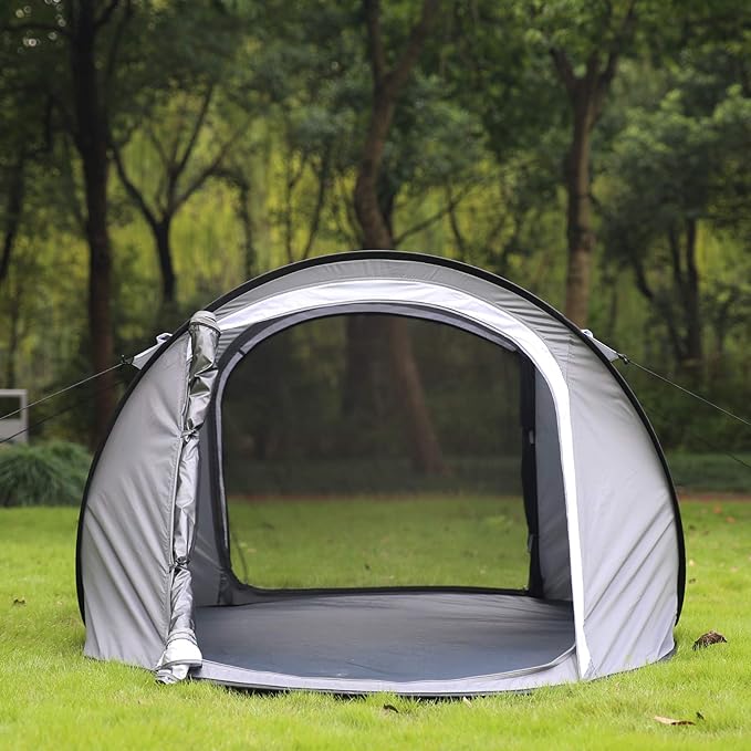 EchoSmile Instant Pop Up Camping Tent, 2/4/6 Person, Easy Setup Tent, Water Resistant Dome, Portable with Carry Bag
