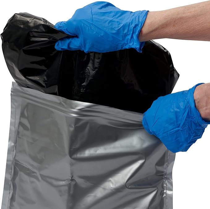 Reliance Products Double Doodie | Portable Toilet Waste Bags | No Gel | 6 Count (Pack of 1), Black, (2683-13)
