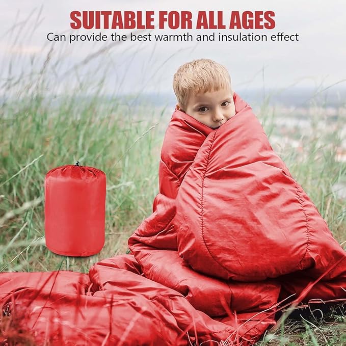 OBTANIM Sleeping Bags Portable Waterproof Camping Sleeping Bag for Adults Kids 4 Seasons Cold Weather or Warm Backpacking Hiking Mountaineering Indoor Outdoor Use