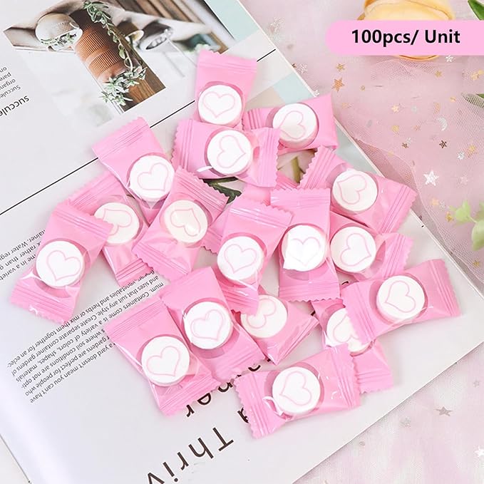100PCS Compressed Towels Disposable Face Compressed Towels Coin Tissue Toilet Paper Tablets for Camping Travel Home Outdoor Activities