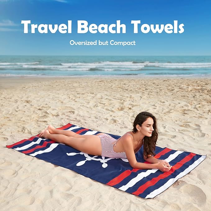 Your Choice Microfiber Beach Towels, Sand Free Beach Towel, Quick Dry Beach Towel, Extra Large Beach Towels for Adults, Kids (67x35 Inch, 60x30 Inch), Travel Towel, Camping Towel
